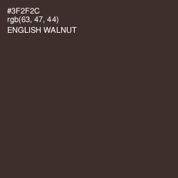 #3F2F2C - English Walnut Color Image